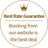 Best Rate Guarantee／Booking from our website is the best deal